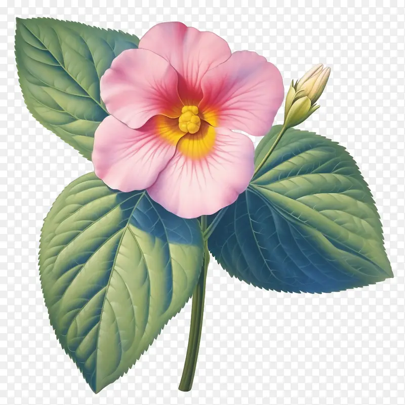 凤仙花-粉红色的花