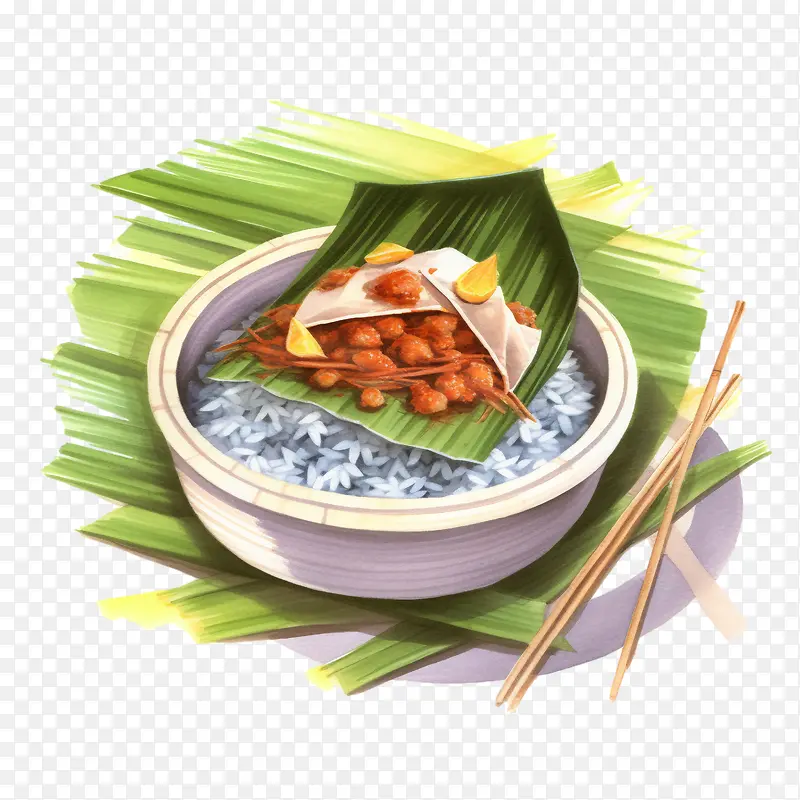 马来美食-蕉叶