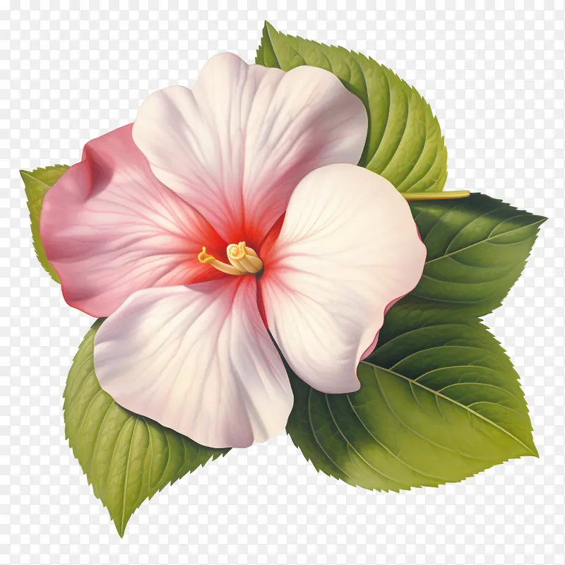 凤仙花-凤仙花花粉红色白色花瓣