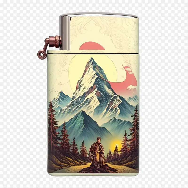山地-山地旧打火机山地zippo打火机露营