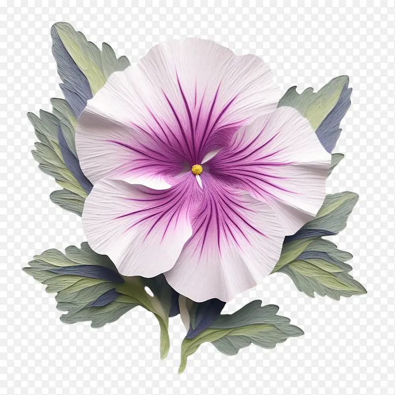 矮牵牛花-矮牵牛花纸艺术矮牵牛花粉红色紫色花瓣