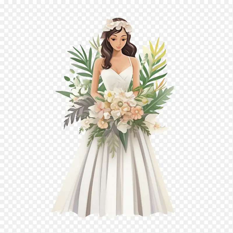 婚纱-新娘和新郎