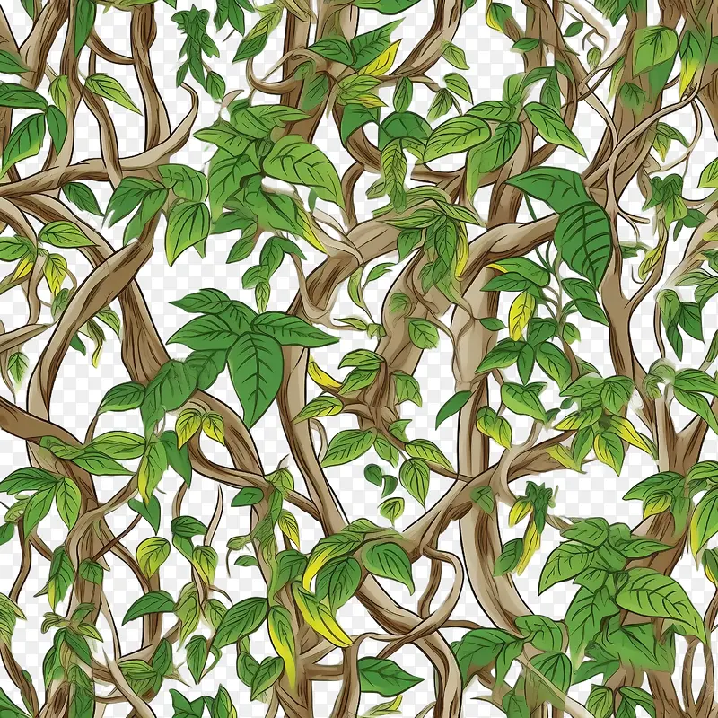 无缝藤本植物-藤蔓