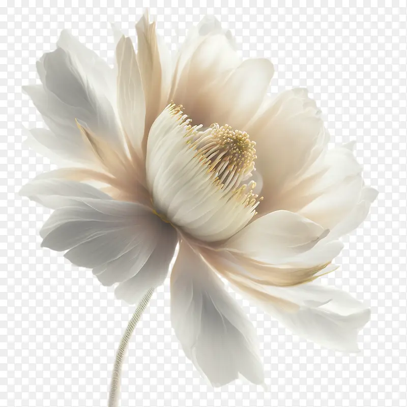 花-花白色花瓣精致