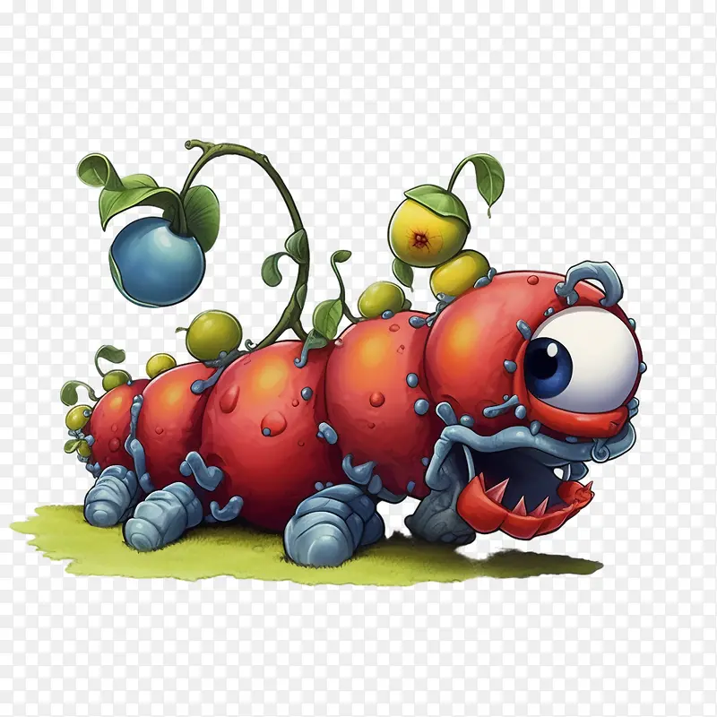 卡通毛毛虫-卡通毛毛虫bug昆虫蜘蛛令人毛骨悚然