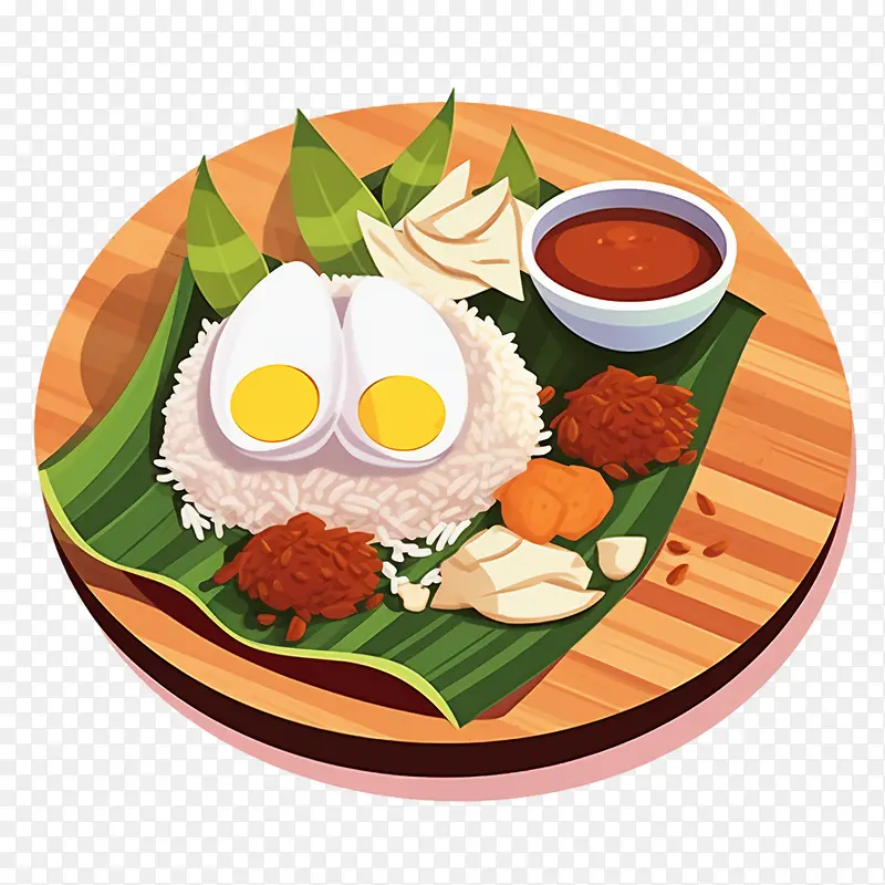 马来美食-蕉叶