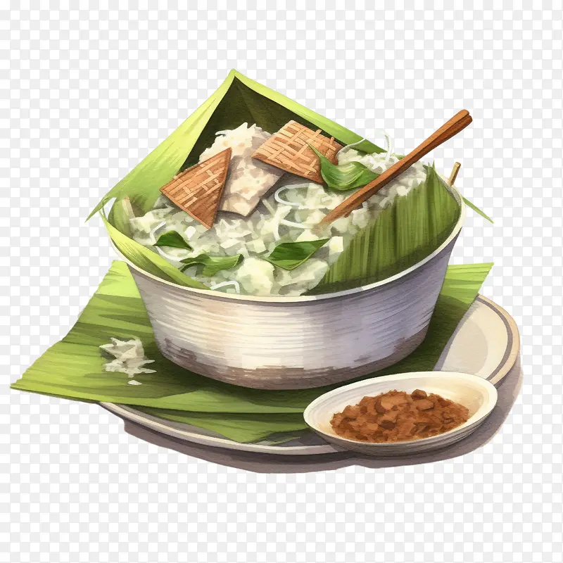 马来美食-蕉叶