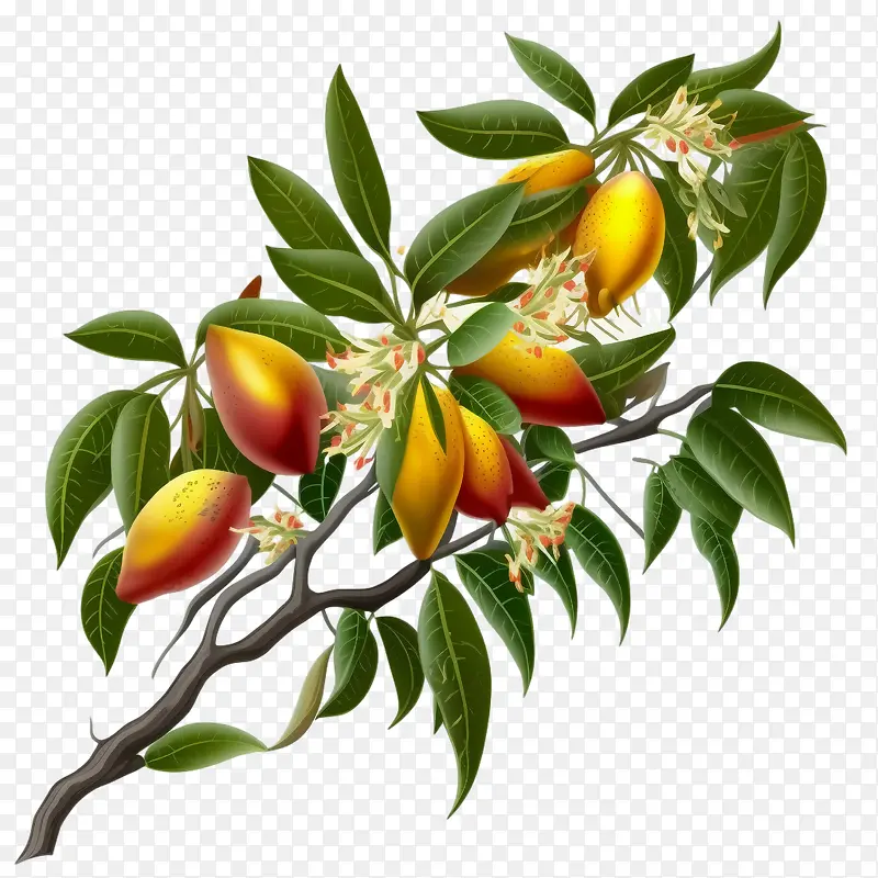 芒果枝-芒果树