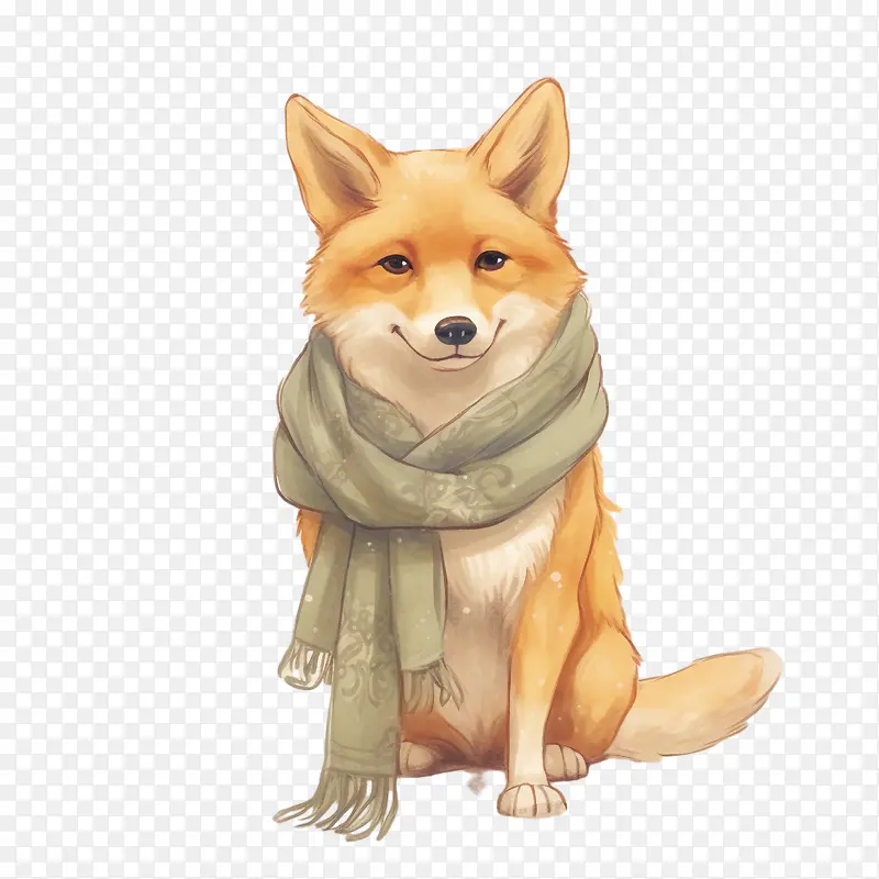 狐狸-狐狸棕色狐狸冬季毛皮