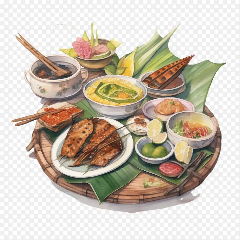 马来美食-蕉叶