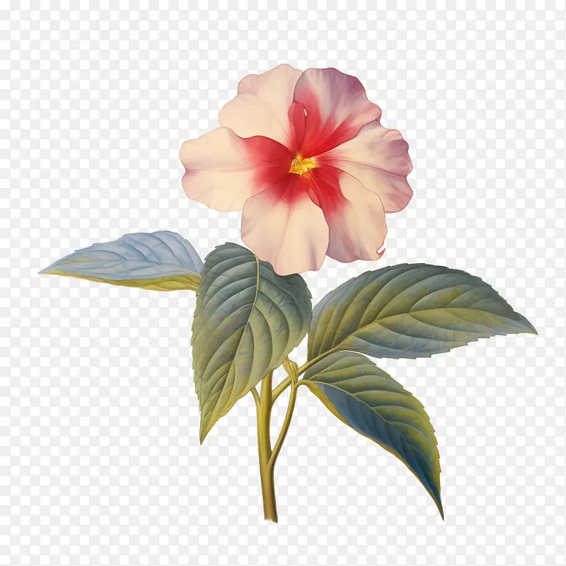 凤仙花-粉红色的花