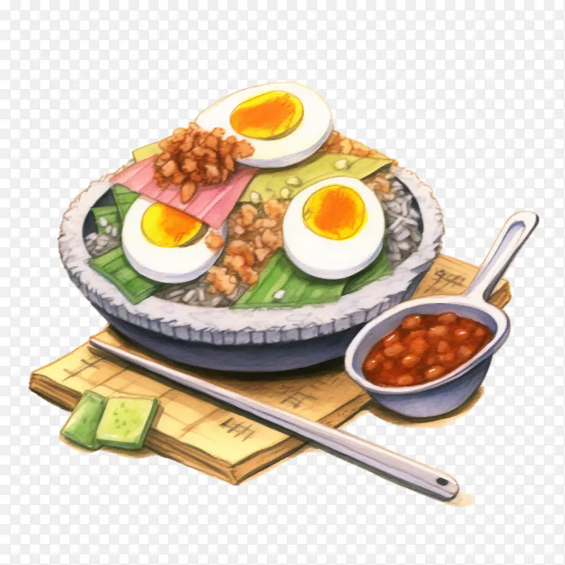 马来美食-马来美食马来食品鸡肉米饭鸡蛋