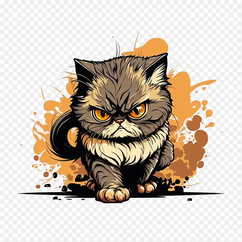 酷猫-酷猫猫科动物毛茸茸的可爱