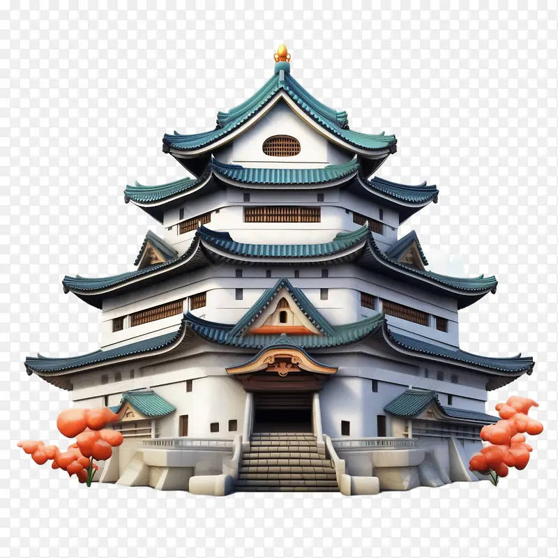 日本城堡-日本城堡城堡日本建筑古建筑尖顶