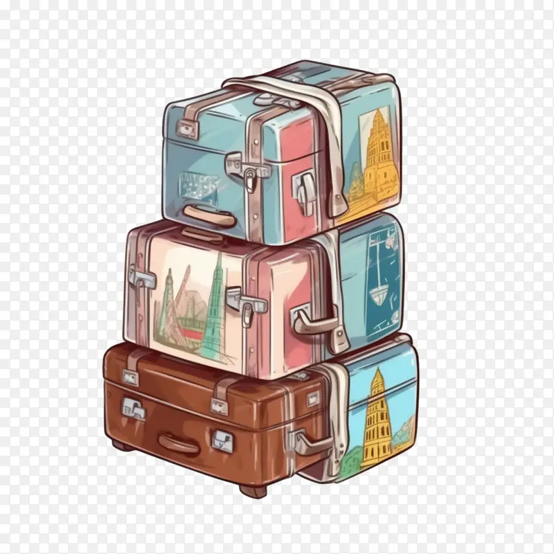 旅行-旅行假期旅行手提箱假期