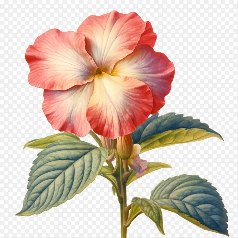 凤仙花-粉红色的花