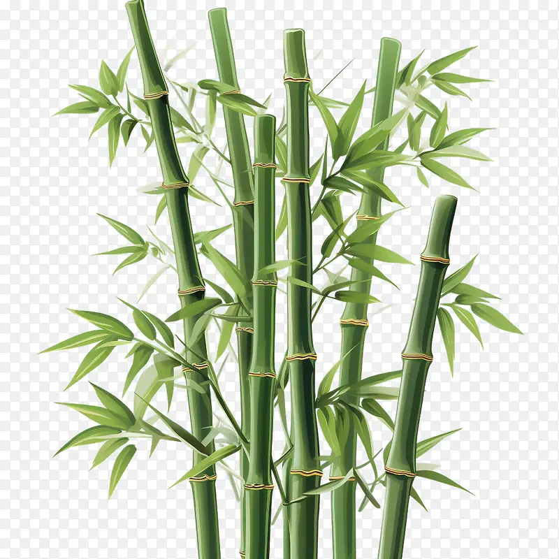 竹子-竹子竹子绿色茎叶