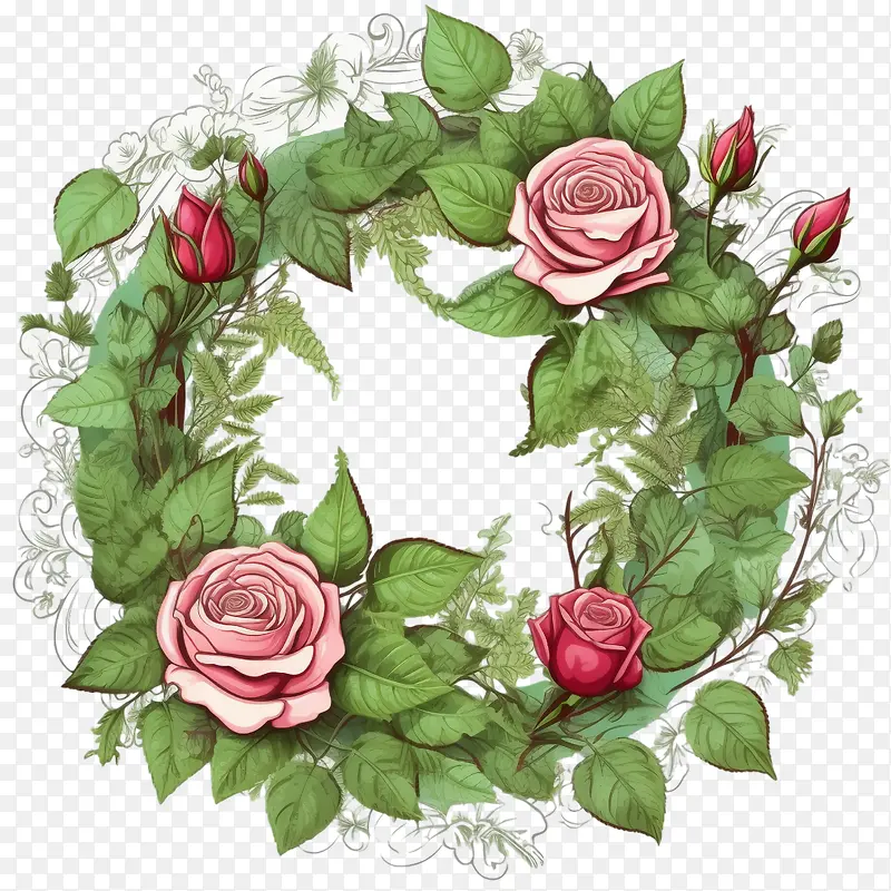 玫瑰花环-花冠