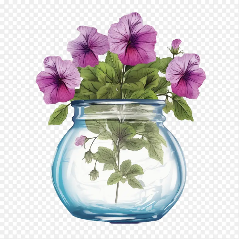 矮牵牛花-花瓶