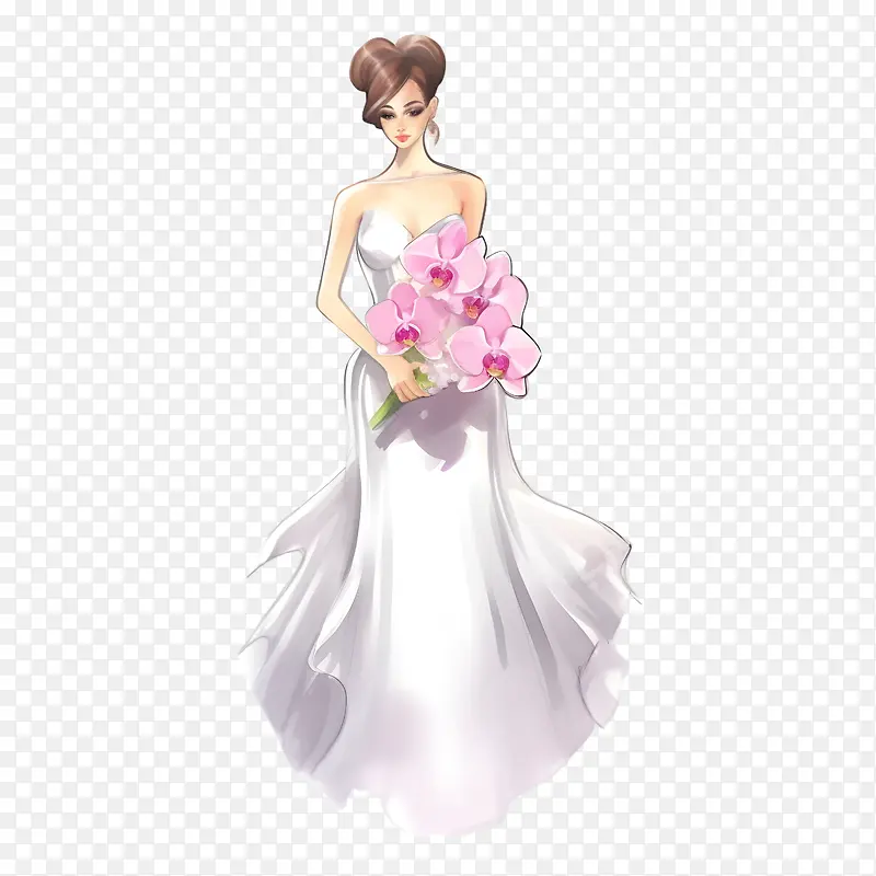 婚纱-新娘和新郎