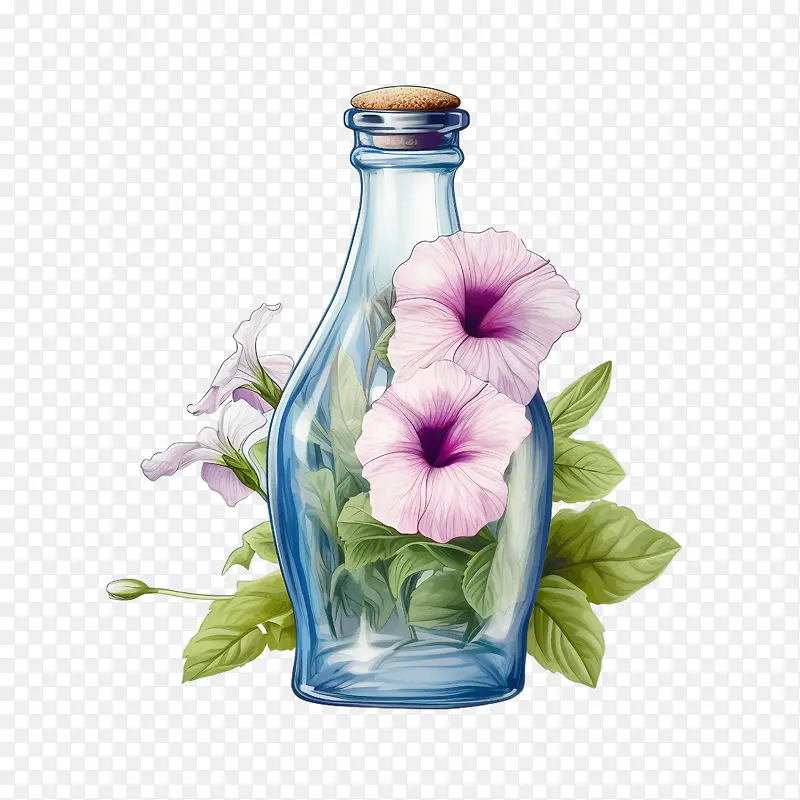 矮牵牛花-粉红色的花
