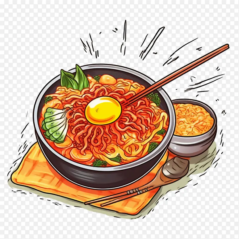 涂鸦韩国食品-中国食品