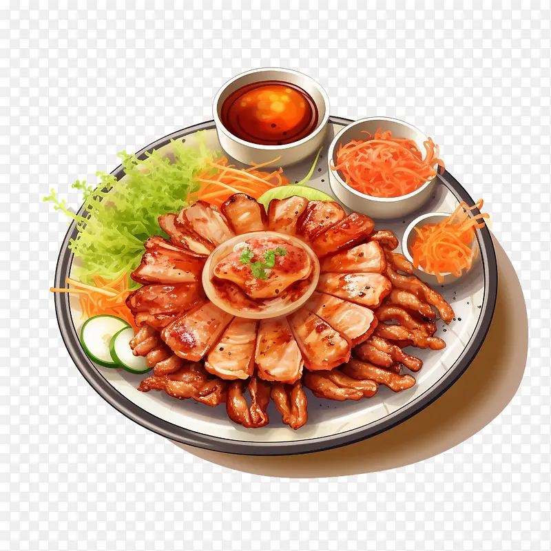 韩国食品-韩国食品食品肉类开胃菜韩国料理