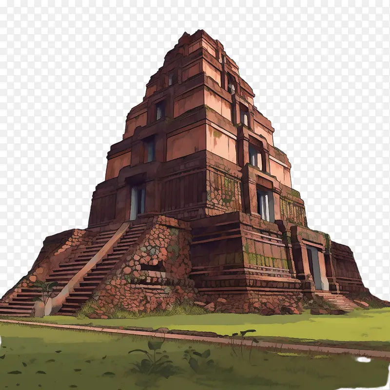 柬埔寨-柬埔寨古代遗址寺庙结构建筑