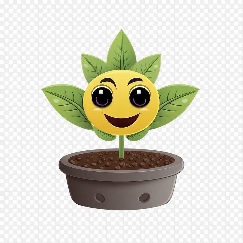 幼苗-幼苗植物绿色植物微笑植物多肉植物