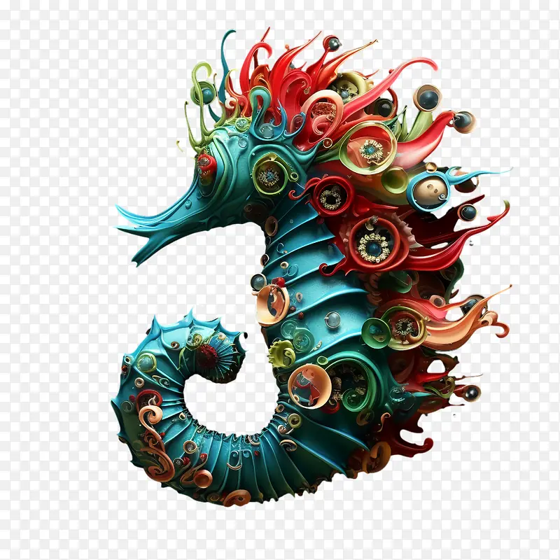 海马-海马海马雕塑工艺海洋生物
