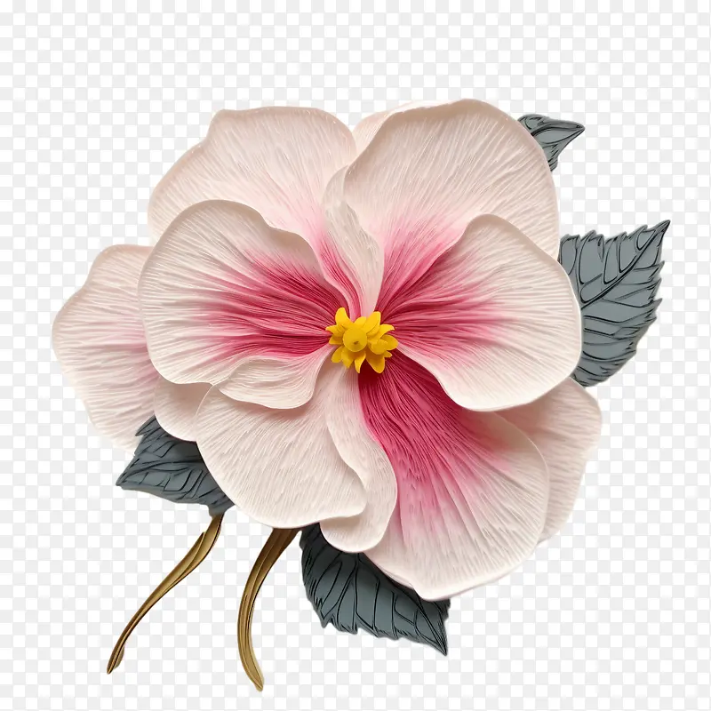 凤仙花-凤仙花粉红色的花叶花瓣
