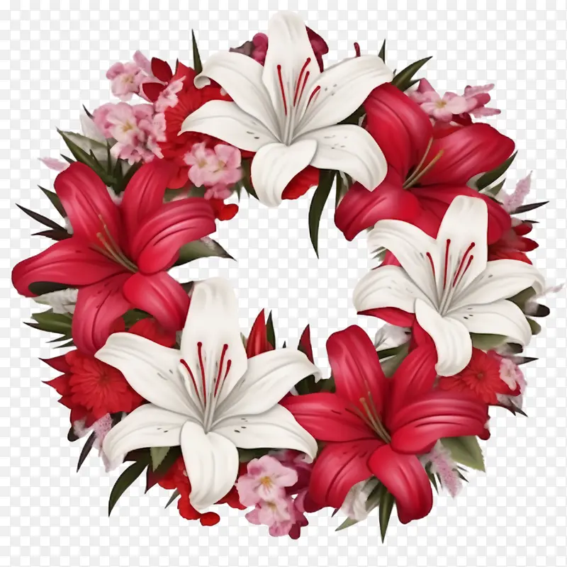 百合花环-鲜花花束