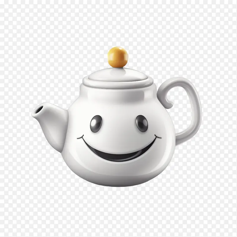 茶壶-笑脸