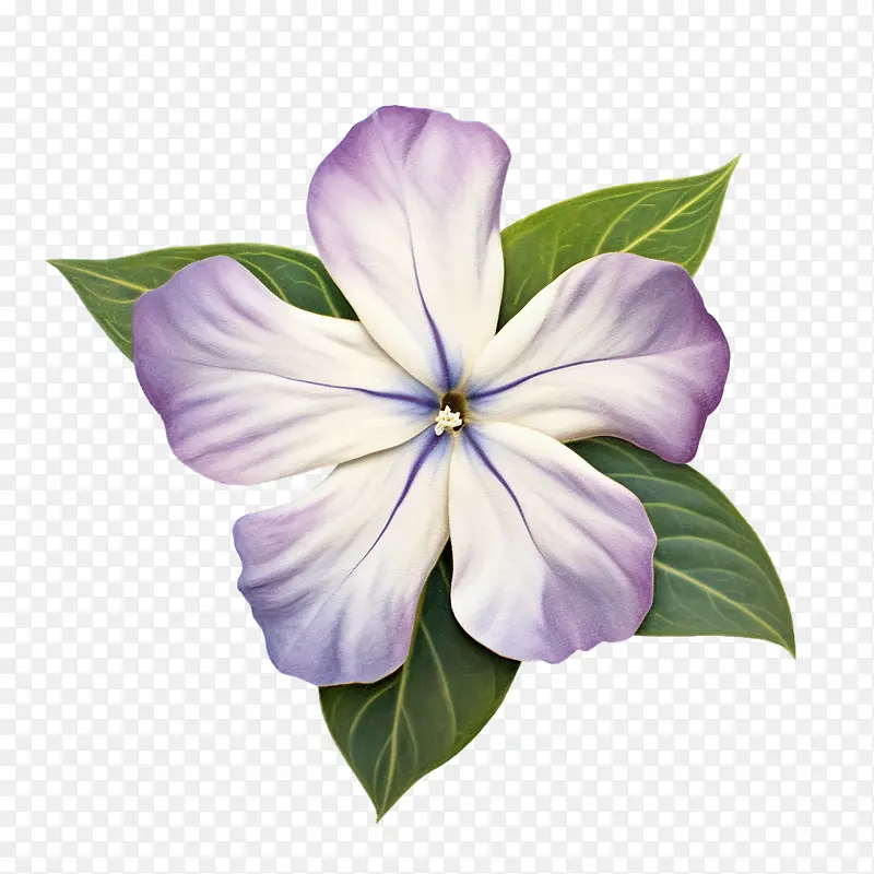 长春花-紫色的花