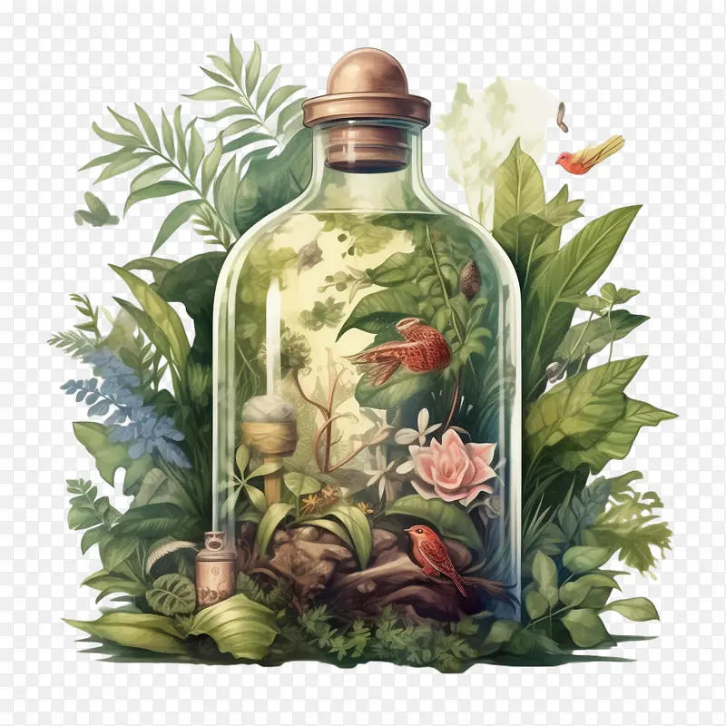 瓶瓶自然玻璃瓶植物水