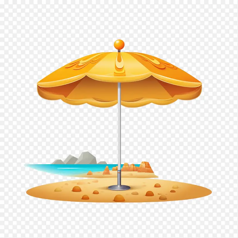 海滩-海滩沙滩伞沙滩伞沙子