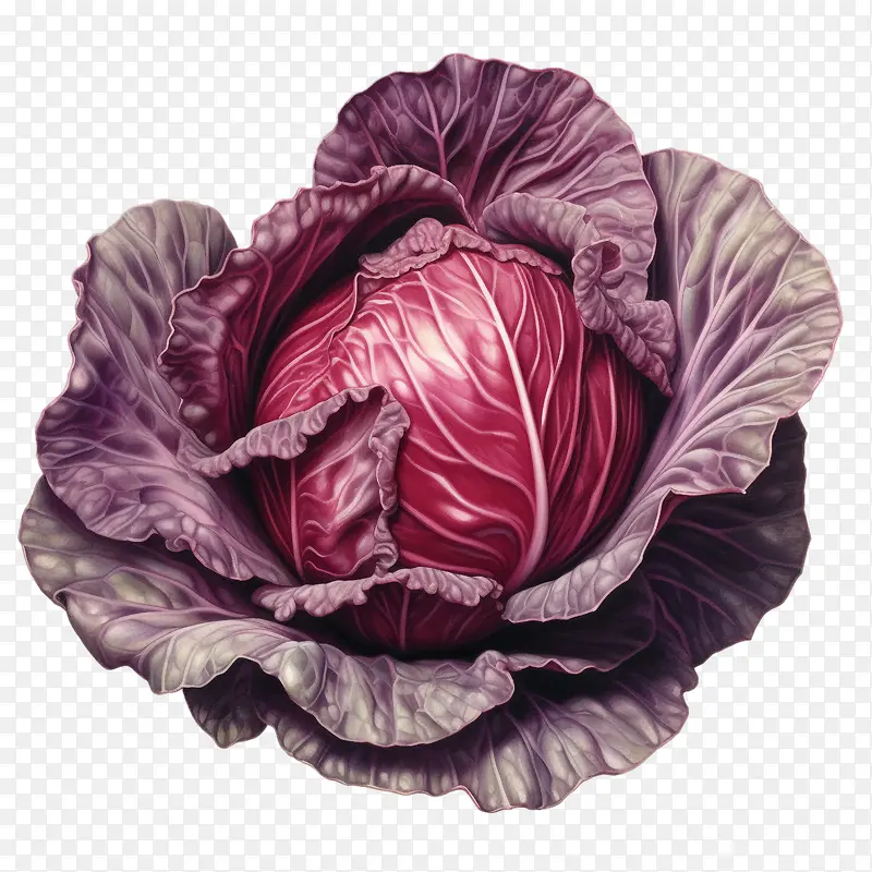 红甘蓝-红甘蓝红甘蓝蔬菜卷心菜菜园
