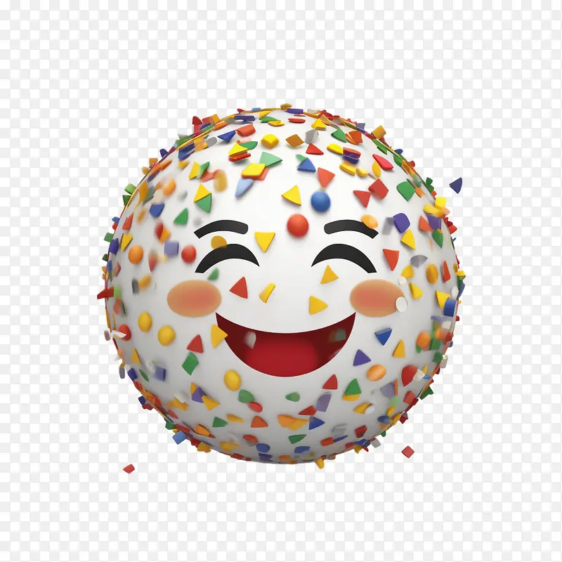 五彩纸屑球-生日蛋糕