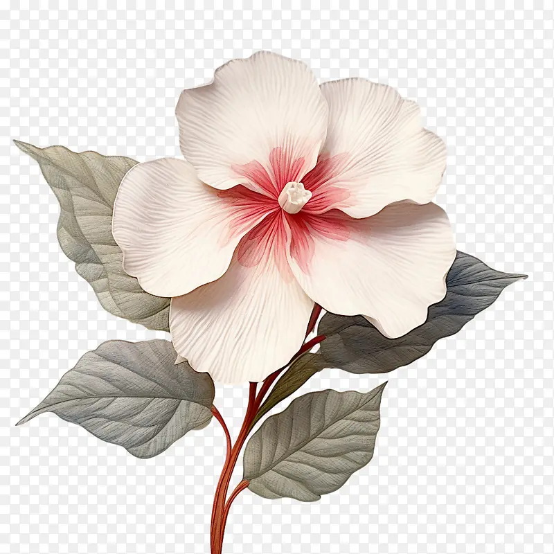 凤仙花-凤仙花花白色粉红色花瓣