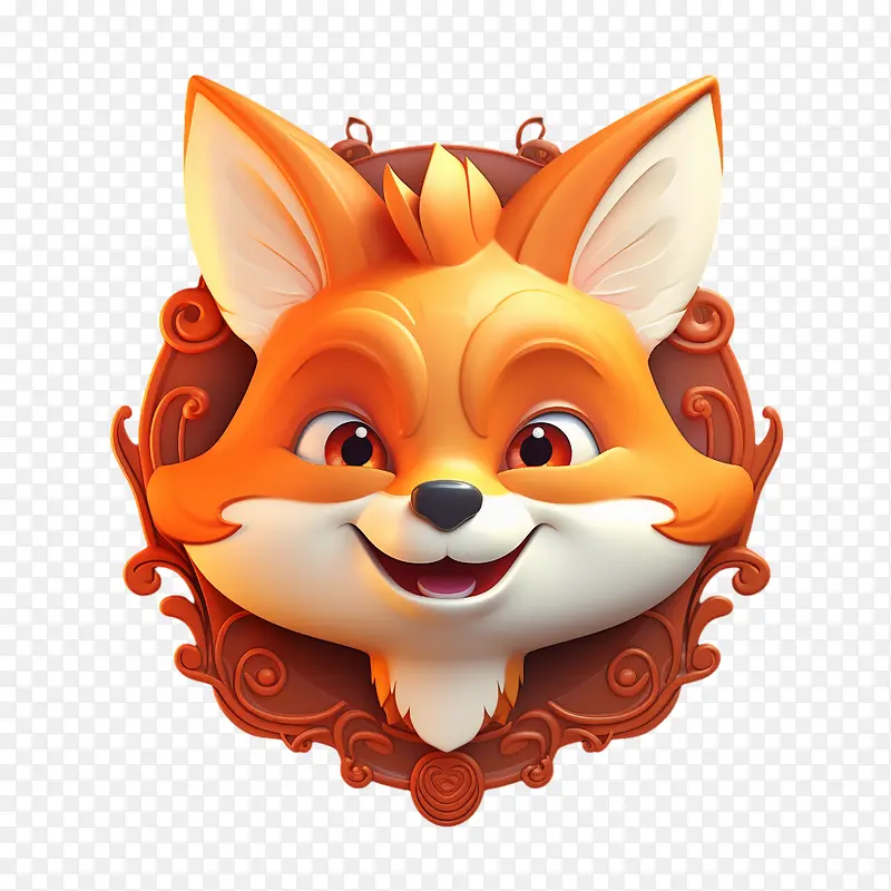 狐狸-狐狸可爱可爱的卡通动物