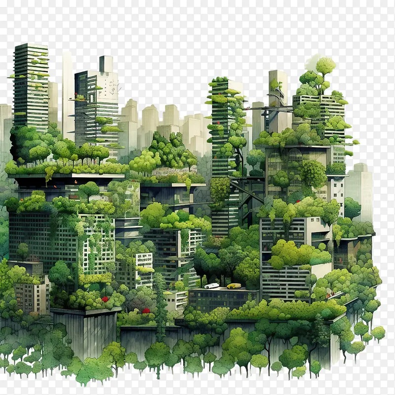 风景-风景环境可持续生态友好型城市