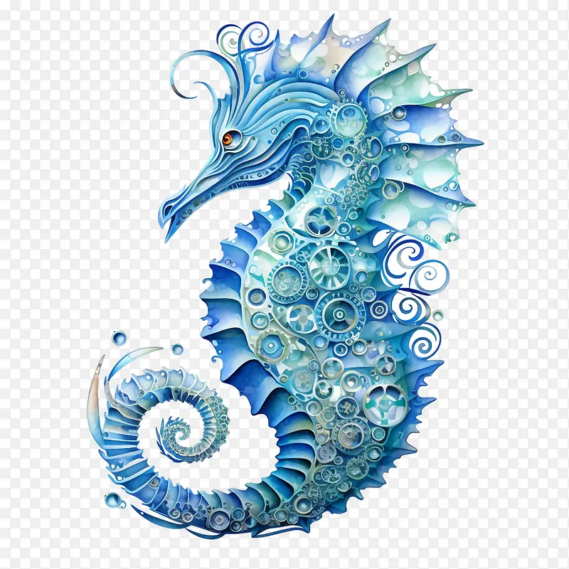 海马-海马海马海洋波浪水