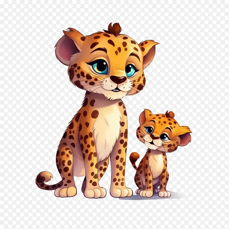 父亲和孩子-父亲和孩子父亲和孩子猎豹野生动物非洲野生动物
