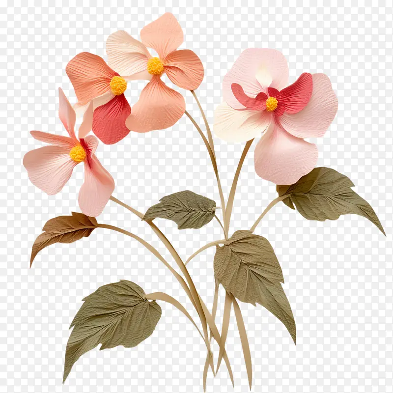 凤仙花-凤仙花粉红色的花叶花瓣