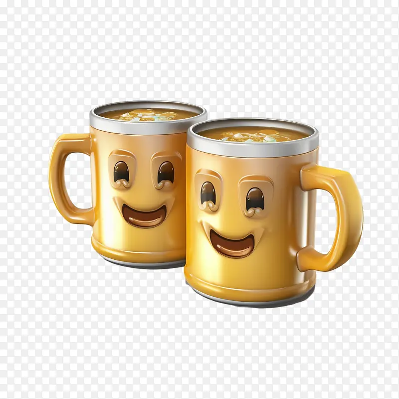 叮当作响的啤酒杯-咖啡杯