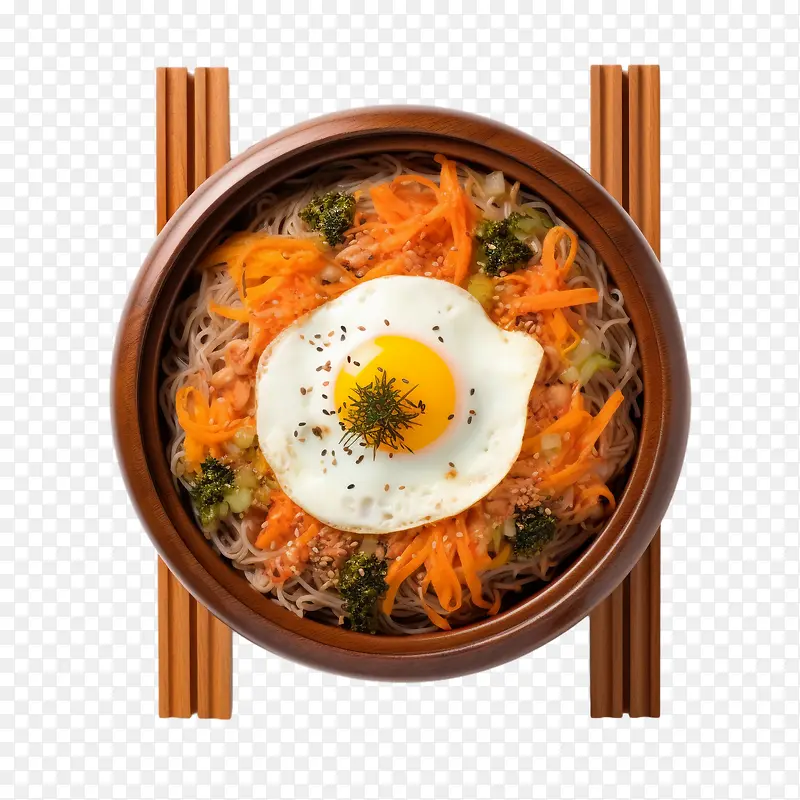 韩国食品-韩国食品蛋卷面条酱蔬菜