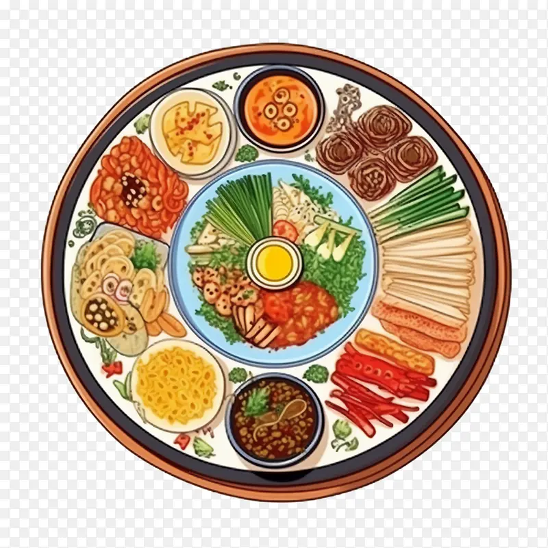 韩国食品-韩国食品韩国食品韩国食品蒸米饭蔬菜