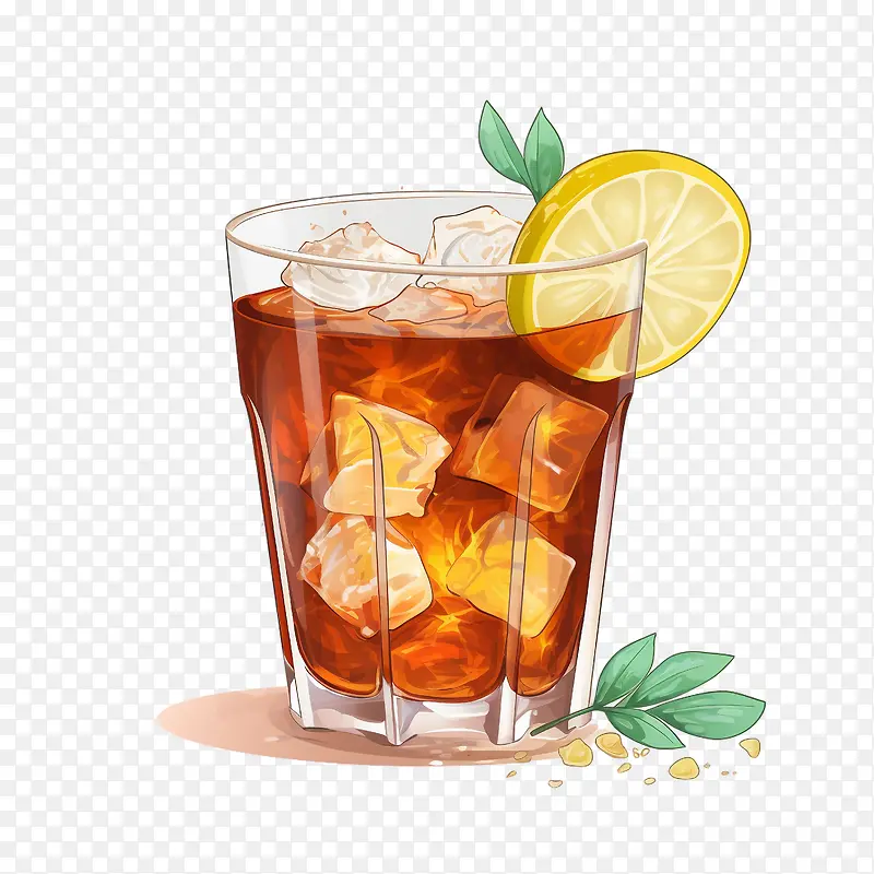 冰茶-冰茶茶柠檬冰薄荷