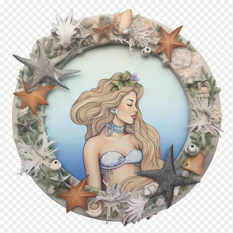美人鱼-美人鱼美人鱼贝壳贝壳海