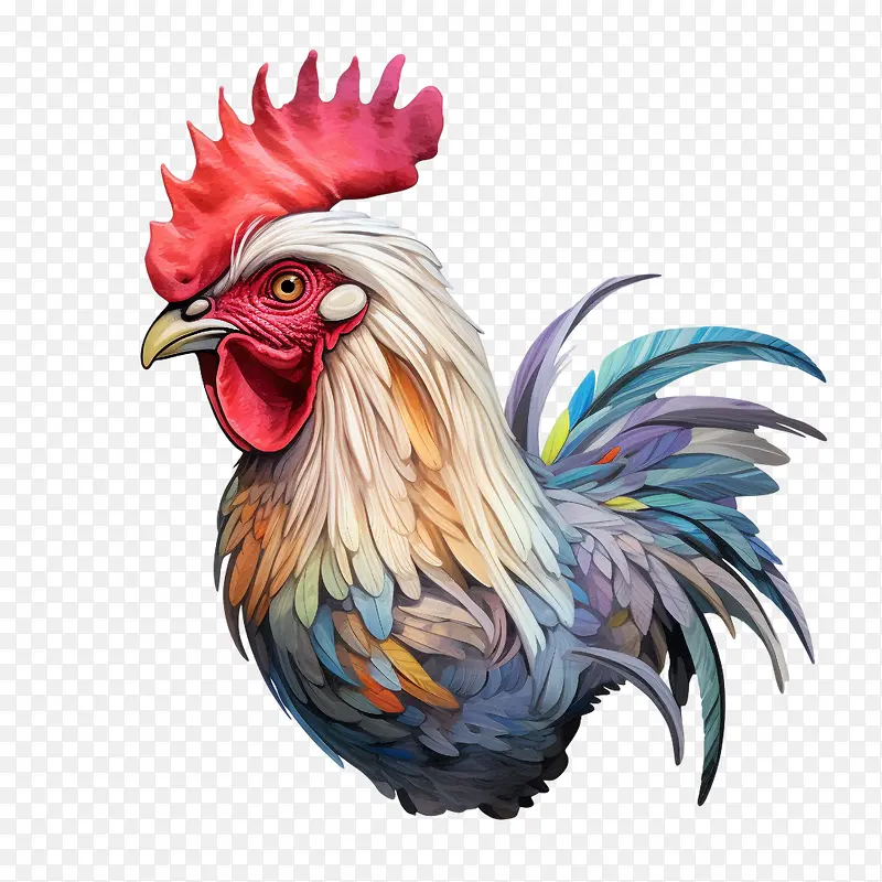 公鸡-公鸡鸡公鸡多彩的动物